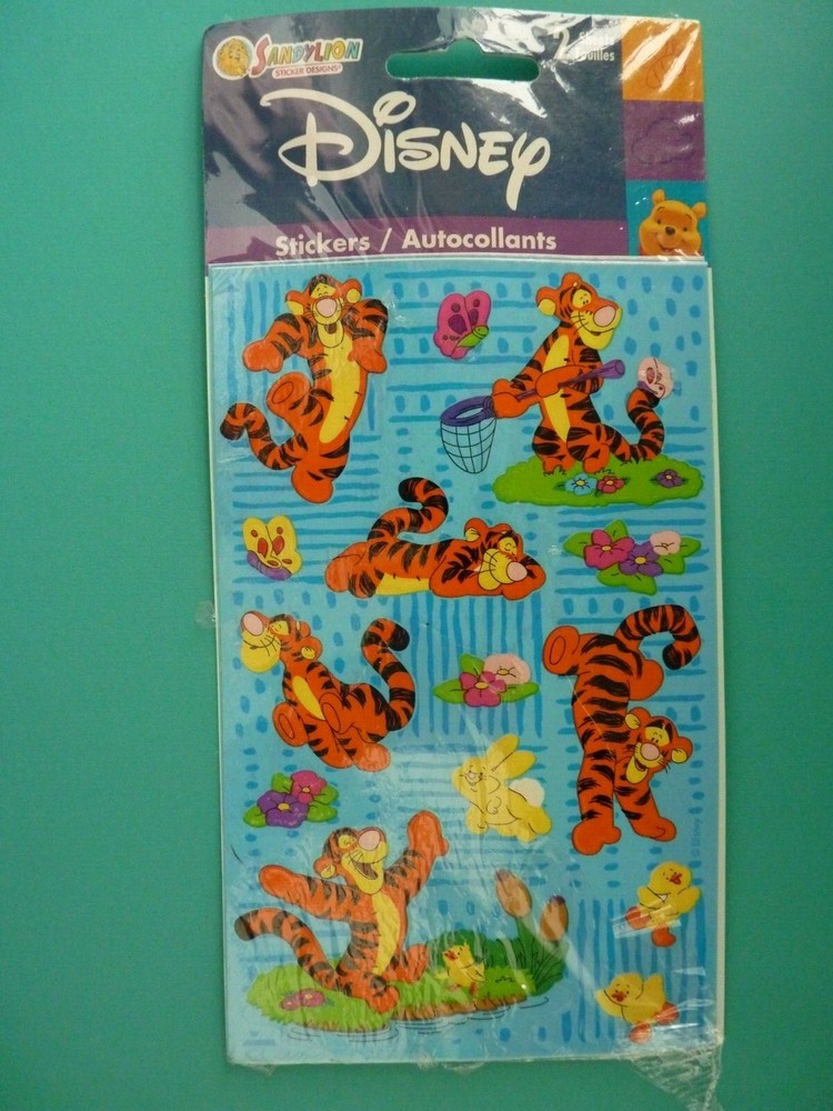 Sandylion Disney Stickers Winnie the Pooh’s TIGGER Sealed Pkg (2) Sheets