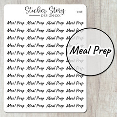 Meal Prep Planner Stickers