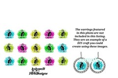 Bottle Cap Images Set of 15 (25mm) 1″ Precut ~ Kokopelli inspired