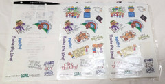 16 Piece Stickers Whinnie the Pooh Cats Smiley Fish Sharks Scrapbook Art Crafts