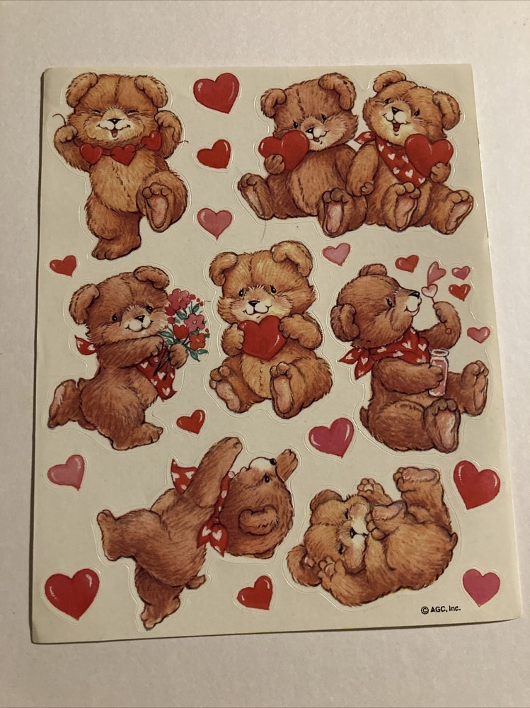 Vintage 1980’s AGC Inc bear stickers