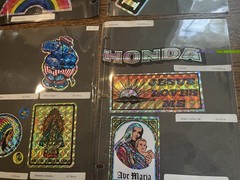 80’s Sticker Sample Pages Slicker Stickers Prisms Unicorns Hippo Rainbow NY