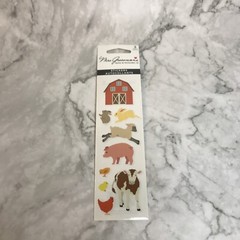 Mrs. Grossman’s Stickers – On the Farm – Barn, Sheep, Pig, Cow, Chick – 3 Sheets