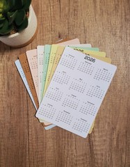 2023, 2024, or 2025 Year At A Glance Calendar Stickers for Planners and Journals