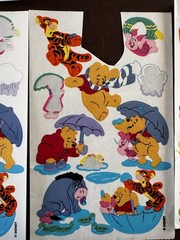 Vintage Winnie The Pooh Sticker Lot Sandylion Disney Tigger Eeyore Piglet 90s