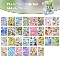 Dreamcore Sticker Book 30 Sheets Japanese Retro Sticker Book for Adults & Jo…