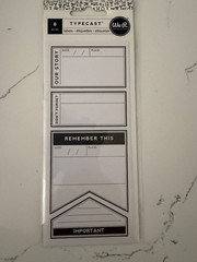 We R Memory Keepers 8PC Typecast Labels Our Story Don’t Forget Remember This