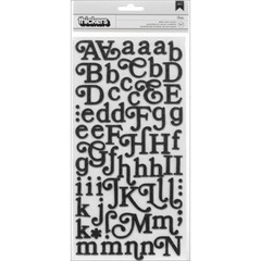 Boho Thickers Alphabet Stickers, Glitter Foam Boho/Black – 3 Pack