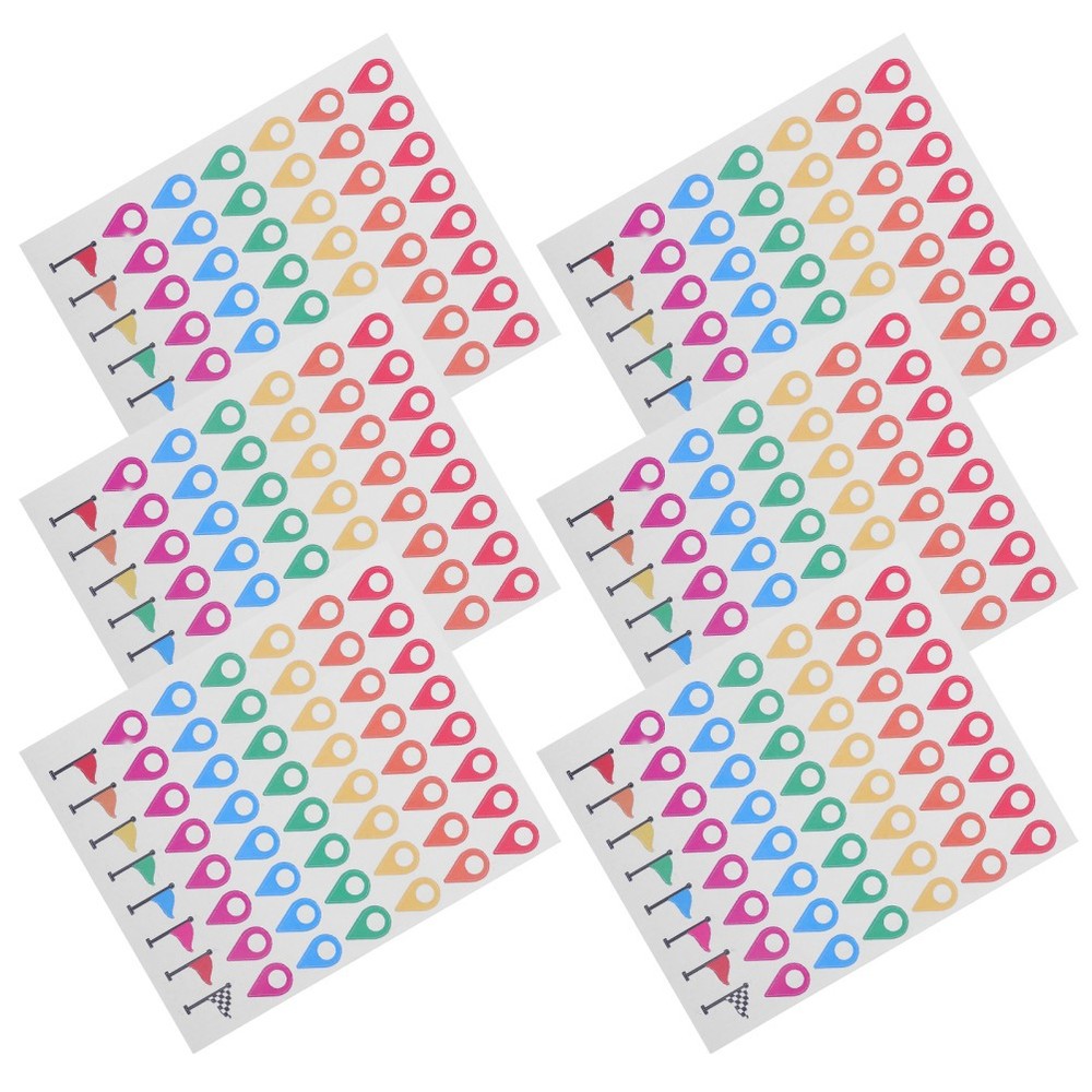 336 Pcs Peel-and-stick Indicator Labels Colored Stickers Classroom Geography