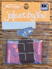 RARE Jolees Mini Chocolate Bars Candy Sweet Treats Snack 4×2” Non-Adhesive 3D