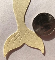 MERMAID Die-Cuts(6pc)Approx 1-3/4”x 4”6”•Ocean•Swimming •Mythical•Beach•Women•
