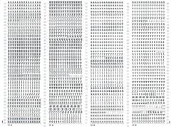MECANORMA Transfer Lettering Sheet A3, Letraset, #483 BULLETIN TYPEWRITER 4.7mm