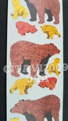HAMBLY STUDIOS STICKERS PRISMATIC MAMA BEAR AND CUBS COLLECTIBLE RETIRED RARE