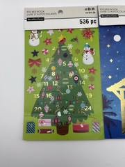 Recollections Christmas Sticker Book Lot of 2 Advent Nativity Partial Sets