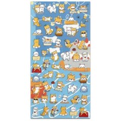 CUTE DOG STICKERS Shiba Inu Fun Animal Sticker Sheet Kawaii Kids Craft Scrapbook