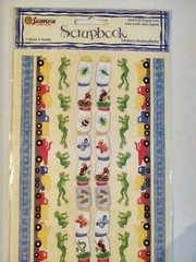 Lot of Bugs And Frogs Themed SandyLion Scrapbook Stickers