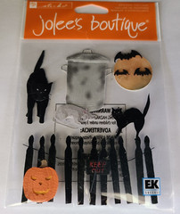 Jolee’s Scrapbooking Stickers Halloween SPOOKY ALLEY – Black Cats – Bats (RARE)