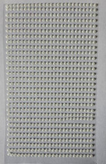 CraftbuddyUS 750pc x 3mm PEARL (30 stripes) Stick On Round Rhinestone Gems,DIY