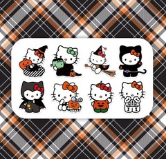 Hello Kitty Stickers 1.5 Inches Halloween