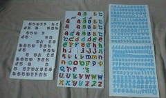 Lge Mixed Lot of Assorted Scrapbook Letters Colors + Unique Designs As Shown (C)