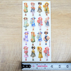 Violette Stickers – 1 Country Charm Sticker Sheet for Stationary & Scrapbooking