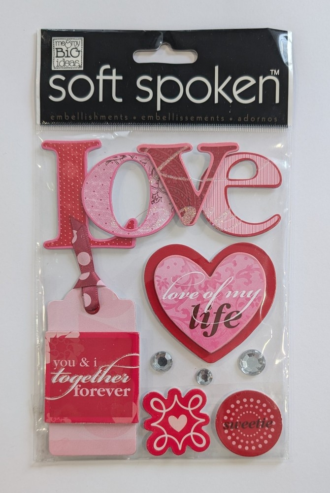 Love Of My Life Valentine’s Day Scrapbooking Stickers By Soft Spoken