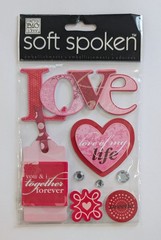Love Of My Life Valentine’s Day Scrapbooking Stickers By Soft Spoken