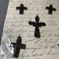 Michaels- Metal Icons Scrapbook Religious Cross Crafting Journal Embellishments