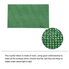 Bling Rhinestone Sheet Self-Adhesive Sticker 4.72 x 7.87 Inch Dark Green