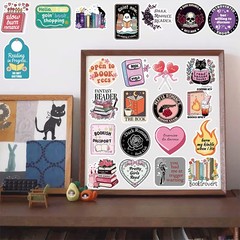 50/100PCS Book Reading Series Sticker Personalized Cartoon Diary Phone Skateboar
