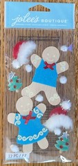 Jolees Gingerbread Couple Cookies Boy Girl Christmas Tree Santa Hat Christmas 3D