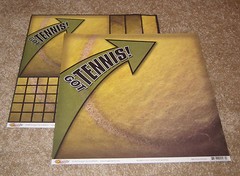 Scrappin Sports & More «Got Tennis» Double Sided Paper(2) ~ Point of Tennis