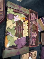 Portofolio Scrapbooking Embellishment Collection – Purple Floral Treasures Lot