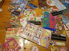 Large Lot of Assorted Scrapbook Stickers Accessories and More
