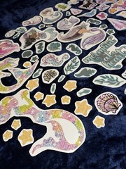 70 Girlie Princess Mermaid Stickers – Thick Quality – Small to Large Stickers