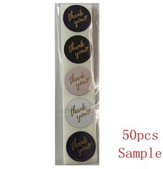 50/100/500 Pcs 1 inch Assorted Floral Thank You Stickers Round Sealing Labels