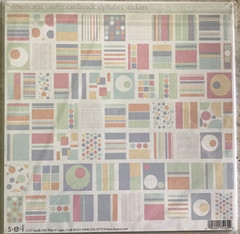 SEI Simple Sets Softy 12×12 Patterned Solid Card Stock Paper & Stickers