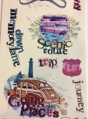 Miss Elizabeth’s ROAD TRIP Clear Mylar Stickers Travel Vacation Getaway Route 66