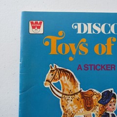 Discover Toys Of the Past Whitman Sticker Fun Vintage Book #1679