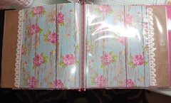 Pre made Paper Studio 8×8 scrapbook plus embellishments