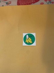 Vintage 1980s 3M Banana Sticker