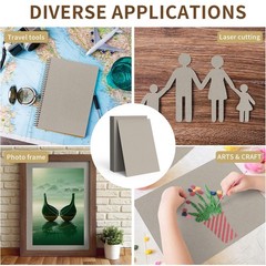 25 PCS Chipboard Sheets 8.5×11 Inch 40PT Chip Board Book Binding Scrapbook