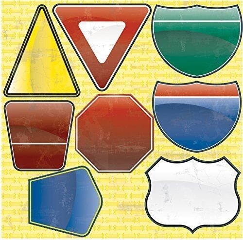 Reminisce Road Signs Die-Cut Stickers: Blank Signs