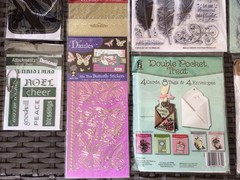 HOT OFF THE PRESS LOT~Stamps-Dazzles-Ribbon-Tags-Pockets~NEW
