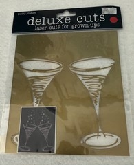 Deluxe Cuts Laser Cuts Champagne Glasses Bubbles Wedding Celebrate New Years NIP