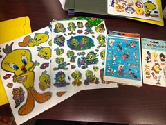 Vintage Loony Tunes Tweety Bird Stickers Lot All In picture ( Bonus Stickers Inc