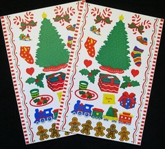 Mrs Grossman Two Vintage 6×9″ ‘Christmas’ Sticker Sheets (c-1998)