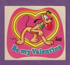VTG Mello Smello Mission Nutrition PLUTO Scratch & Sniff Sticker BE MY VALENTINE