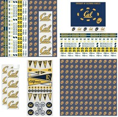 University of California Berkeley Scrapbook Kit Stickers Paper U-CHOOSE 6 ITEMS