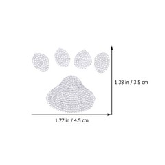 2Pcs Crystal Stickers Decorative Decals for Clothes Bags